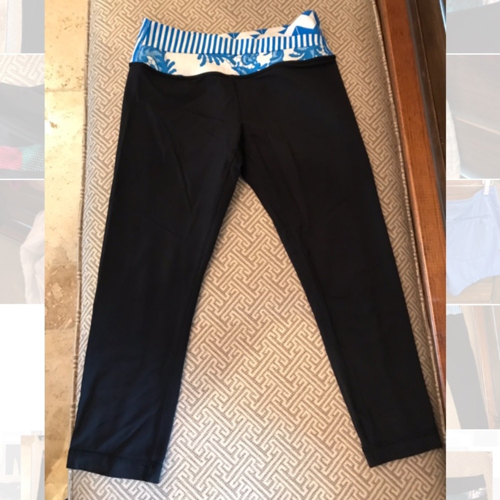 Lululemon Cropped Leggings Crop Crossover Band